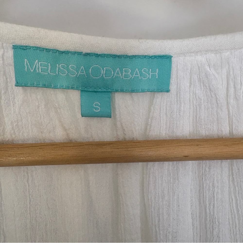 Melissa Odabash Ellie Embroidered Long Sleeves Belted Midi Dress - Picture 6 of 12